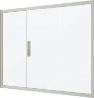 Шторка на ванну Kubele DE019 P3-MAT-MT 180х150 см, профиль матовый хром