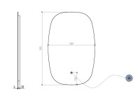 Зеркало Black&White 925.MR0 с подсветкой Зеркало Black&White 925.MR0 с подсветкой