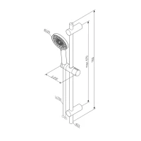 Душевой гарнитур AM.PM X-Joy F0185A022 черный Душевой гарнитур AM.PM X-Joy F0185A022 черный