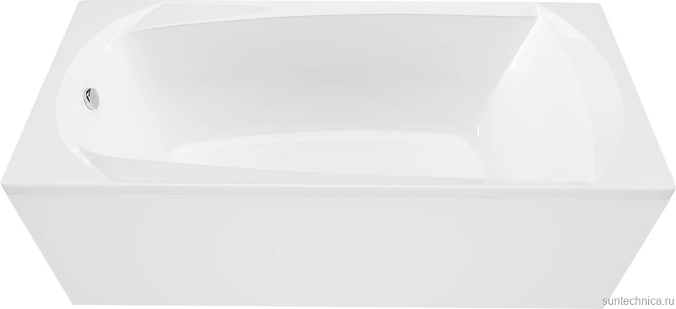 Акриловая ванна 1MarKa Elegance 120x70 см, пристенная, белая, с каркасом