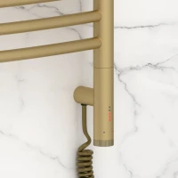 Полотенцесушитель электрический Сунержа Богема 3.1 022-6003-1040 110x45 см, подключение справа, матовая шампань, лесенка