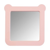 Зеркало AQUATON Каспер Мишка квадратное, розовое матовое