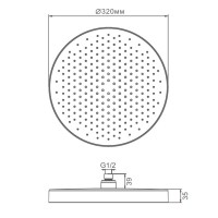 Верхний душ Raglo R452 R452.09 хром Верхний душ Raglo R452 R452.09 хром