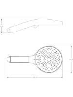 Душевая лейка Haiba HB09 хром Душевая лейка Haiba HB09 хром