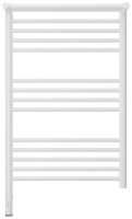 Полотенцесушитель электрический Сунержа Богема 3.1 30-6006-8050 90x55 см, подключение слева, матовый белый, лесенка, с полкой
