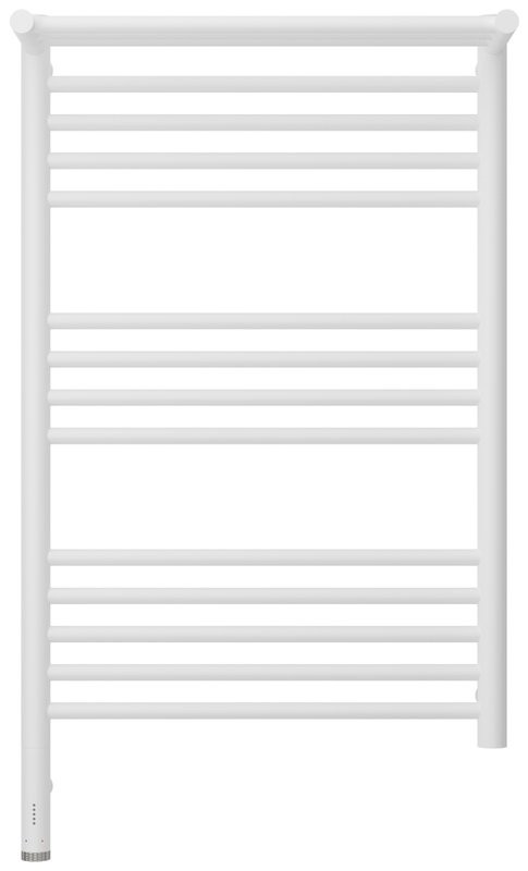 Полотенцесушитель электрический Сунержа Богема 3.1 30-6006-8050 90x55 см, подключение слева, матовый белый, лесенка, с полкой