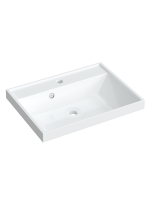 Тумба с раковиной Velvex Orlando 60 напольная, 2 ящика, графит