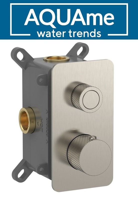 Смеситель для душа AQUAme с термостатом встраиваемый AQM8810BN