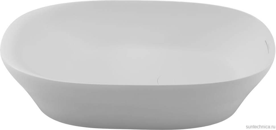 Ванна из искусственного камня Allen Brau Krion Neo XL 180x80 см, отдельностоящая, матовая белая, овальная, со сливом-переливом, фурнитура белая