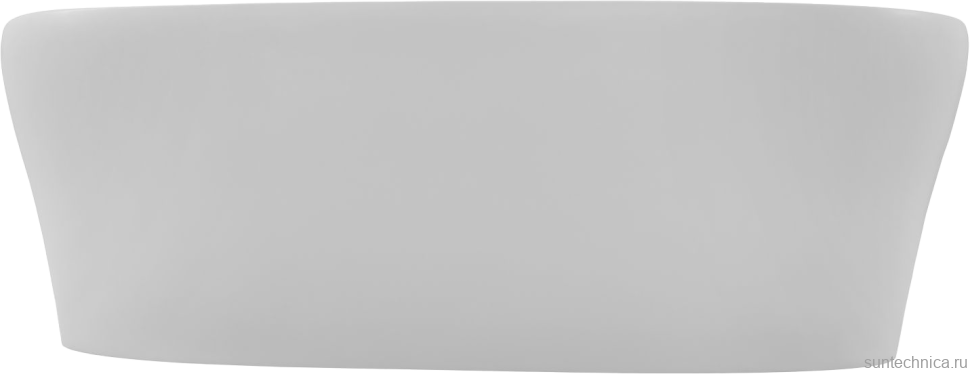 Ванна из искусственного камня Allen Brau Krion Neo XL 180x80 см, отдельностоящая, матовая белая, овальная, со сливом-переливом, фурнитура белая