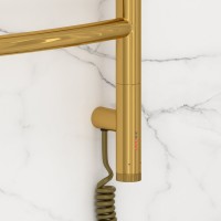 Полотенцесушитель электрический Сунержа Галант 3.1 03-6001-6060 70x65 см, подключение справа, золото, лесенка