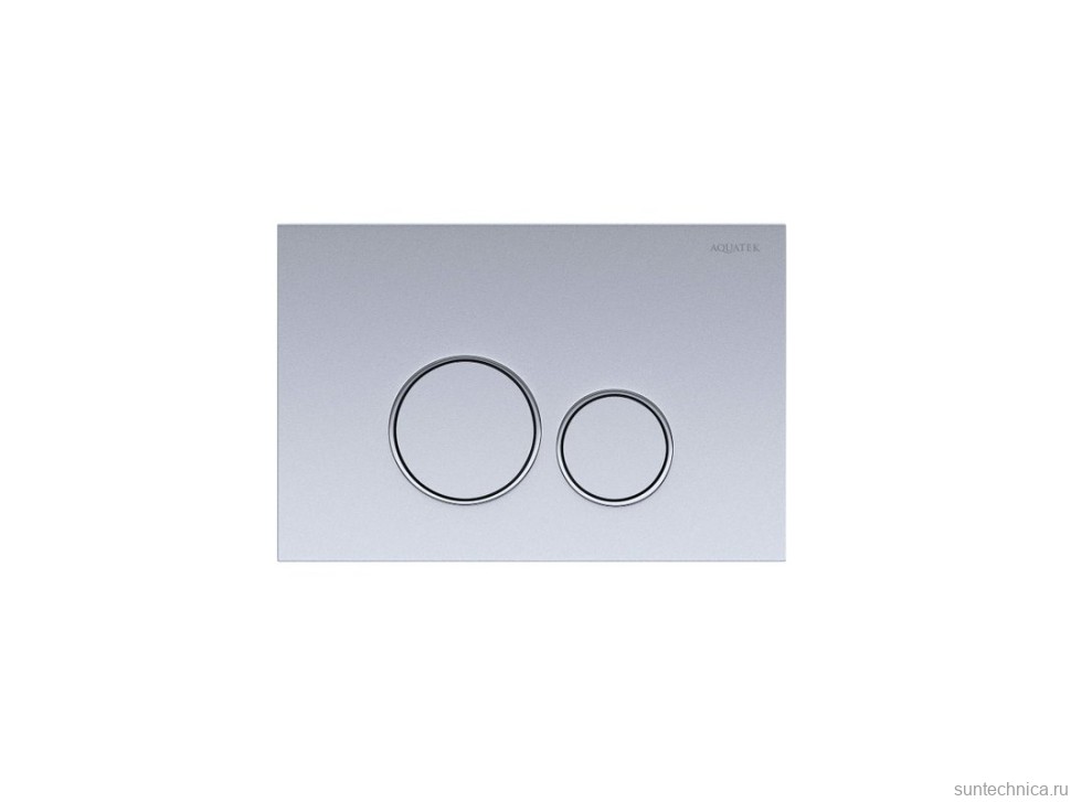 Кнопка смыва для унитаза AQUATEK Pneumo S PNS-0000013 АБС-пластик, цвет матовый хром