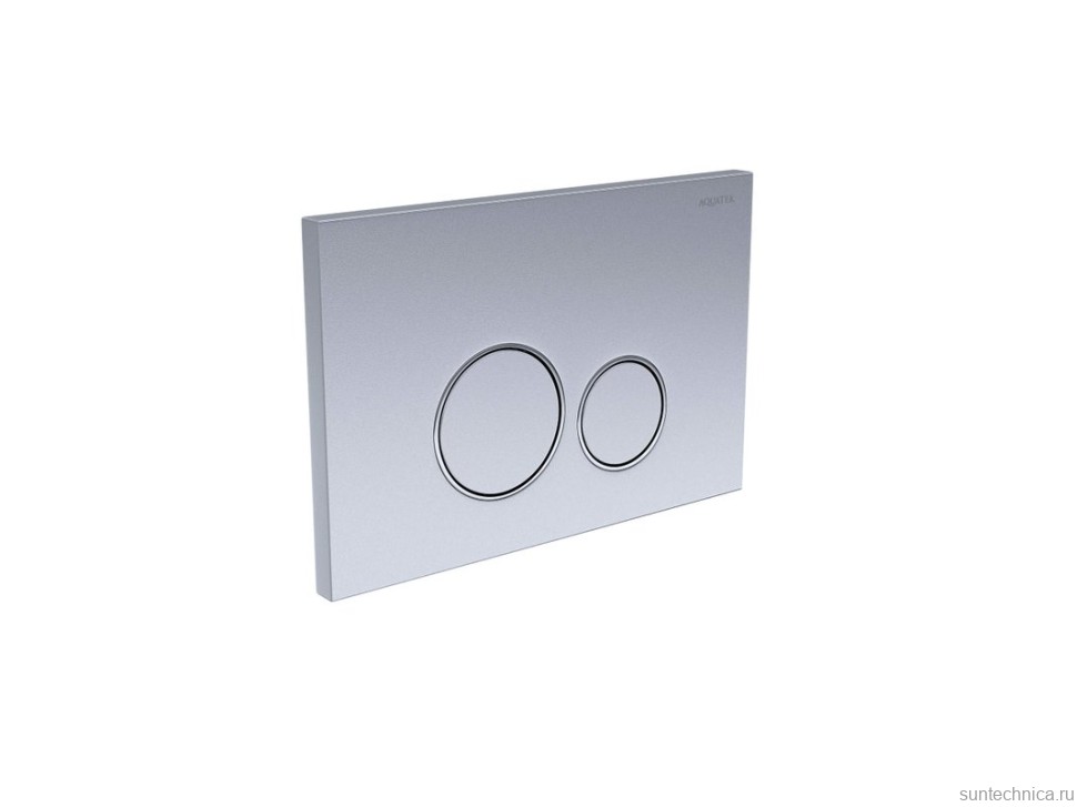 Кнопка смыва для унитаза AQUATEK Pneumo S PNS-0000013 АБС-пластик, цвет матовый хром