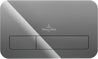Кнопка смыва Villeroy & Boch Viconnect 922400RA серая глянцевая