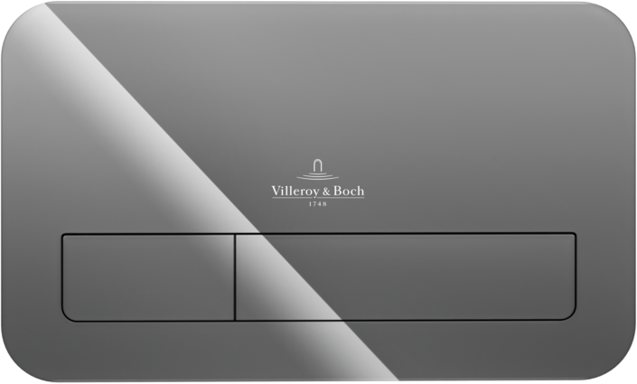 Кнопка смыва Villeroy & Boch Viconnect 922400RA серая глянцевая