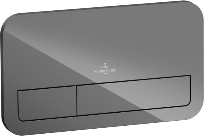 Кнопка смыва Villeroy & Boch Viconnect 922400RA серая глянцевая