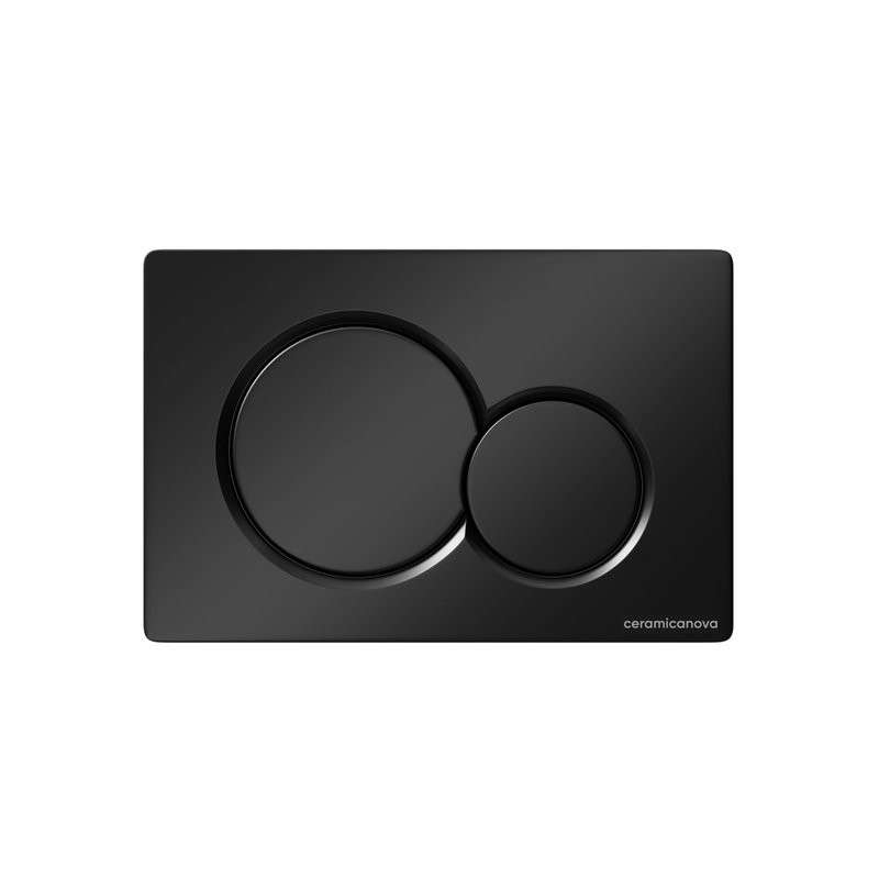 Кнопка смыва для унитаза Ceramicanova пластик, цвет матовый черный