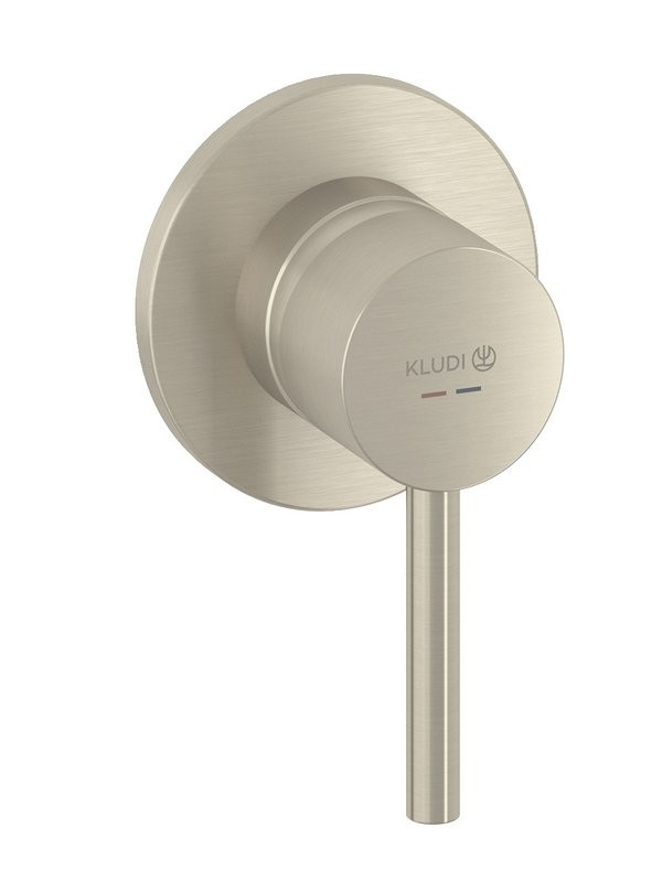 Встраиваемый смеситель для душа и ванны Kludi Bozz 38925N576 брашированный никель PVD