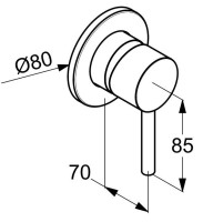 Встраиваемый смеситель для душа и ванны Kludi Bozz 38925N576 брашированный никель PVD Встраиваемый смеситель для душа и ванны Kludi Bozz 38925N576 брашированный никель PVD