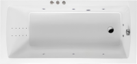 Акриловая ванна Excellent Aquaria Smart Nano 170x75 см, встраиваемая, с гидромассажем, белая, с каркасом, со сливом-переливом