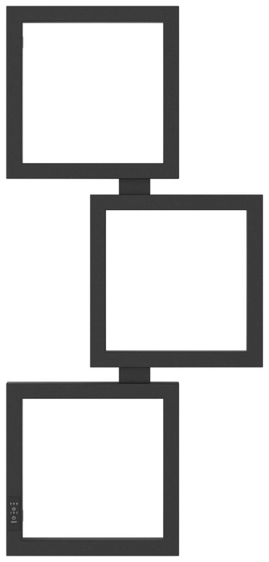 Полотенцесушитель электрический Сунержа Этюд ES 15-0846-1050 105x50 см, подключение слева, темный титан муар