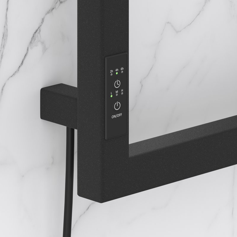 Полотенцесушитель электрический Сунержа Этюд ES 15-0846-1050 105x50 см, подключение слева, темный титан муар