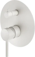 Встраиваемый смеситель для душа и ванны Plumberia Selection Ixo KIT1901BO С ВНУТРЕННЕЙ ЧАСТЬЮ, матовый белый
