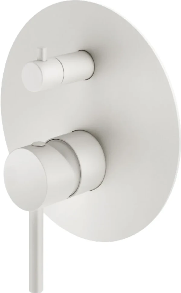 Встраиваемый смеситель для душа и ванны Plumberia Selection Ixo KIT1901BO С ВНУТРЕННЕЙ ЧАСТЬЮ, матовый белый
