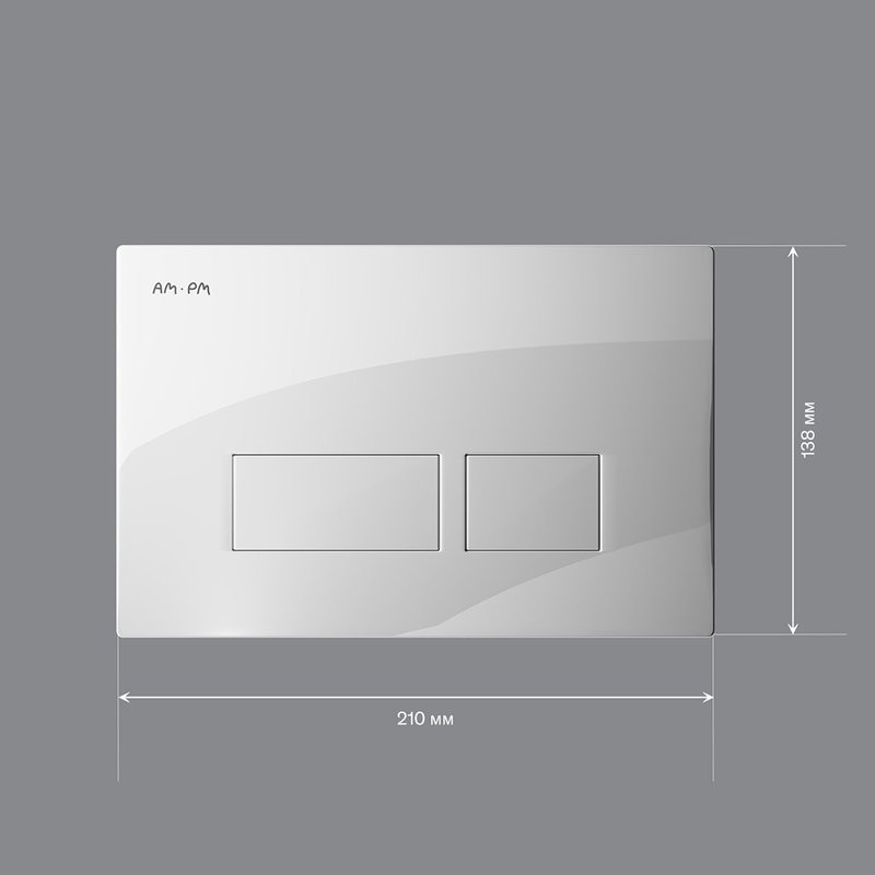 Кнопка смыва для унитаза AM.PM Pro S I047001 пластик, цвет глянцевый белый