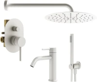 Комплект для ванной Plumberia Selection Ixo KITXO15BO53 С ВНУТРЕННЕЙ ЧАСТЬЮ, белый матовый