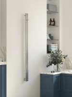 Полотенцесушитель водяной Сунержа Нюанс Pro 00-0412-1550 150x10 см, глянцевый хром, I-образный