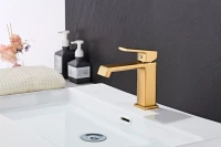 Смеситель для раковины Haiba HB10575-5 золото Смеситель для раковины Haiba HB10575-5 золото