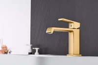 Смеситель для раковины Haiba HB10575-5 золото Смеситель для раковины Haiba HB10575-5 золото