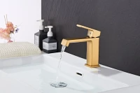 Смеситель для раковины Haiba HB10575-5 золото Смеситель для раковины Haiba HB10575-5 золото