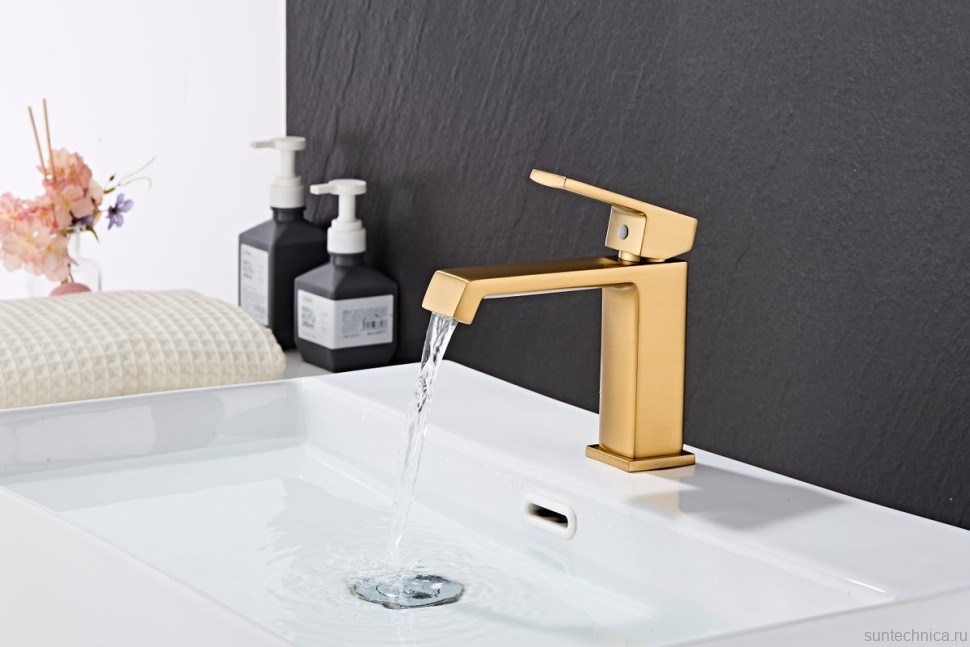 Смеситель для раковины Haiba HB10575-5 золото