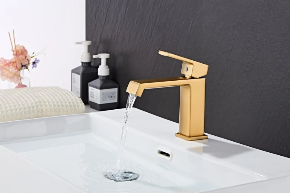 Смеситель для раковины Haiba HB10575-5 золото