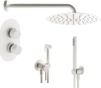 Комплект для ванной Plumberia Selection Ixo KITZXOT18BO С ВНУТРЕННЕЙ ЧАСТЬЮ, белый матовый