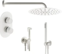Комплект для ванной Plumberia Selection Ixo KITZXOT18BO С ВНУТРЕННЕЙ ЧАСТЬЮ, белый матовый