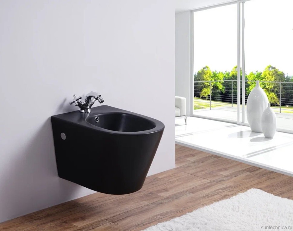 Биде подвесное Timo Inari TK-504MB матовое черное