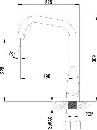 Смеситель для кухни Lemark Pramen LM3355C
