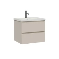 Тумба с раковиной SanStar Riana 60 подвесная, cappuccino, раковина Moduo 60