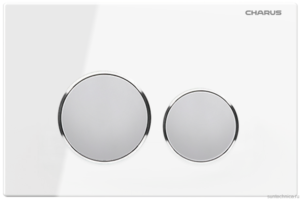 Кнопка смыва CHARUS Bagliore FP.330.WHITE.10 белый атлас
