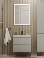 Мебель для ванной комнаты SanStar Riana 60 подвесная, grey, раковина Moduo 60