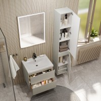 Мебель для ванной комнаты SanStar Riana 60 подвесная, grey, раковина Moduo 60