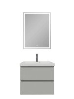 Мебель для ванной комнаты SanStar Riana 60 подвесная, grey, раковина Moduo 60