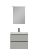 Мебель для ванной комнаты SanStar Riana 60 подвесная, grey, раковина Moduo 60