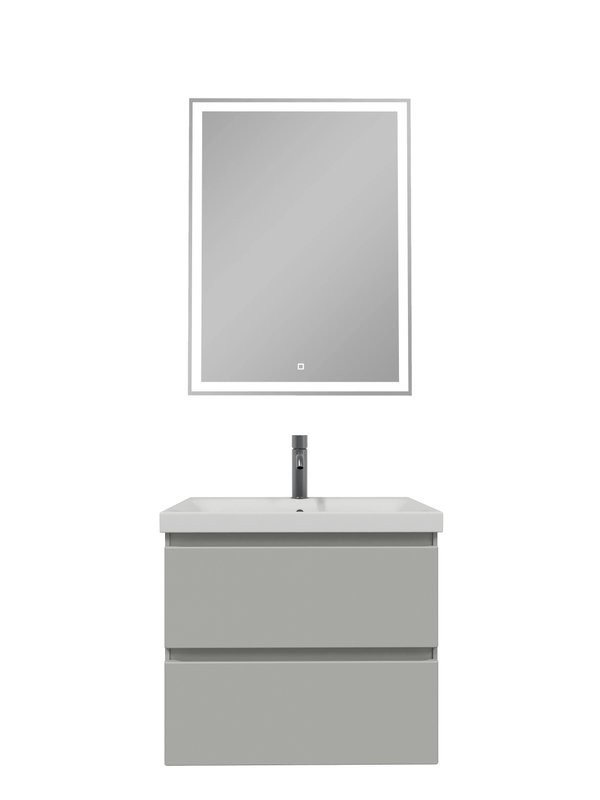 Мебель для ванной комнаты SanStar Riana 60 подвесная, grey, раковина Moduo 60