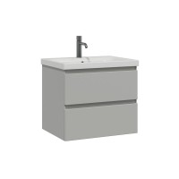 Мебель для ванной комнаты SanStar Riana 60 подвесная, grey, раковина Moduo 60