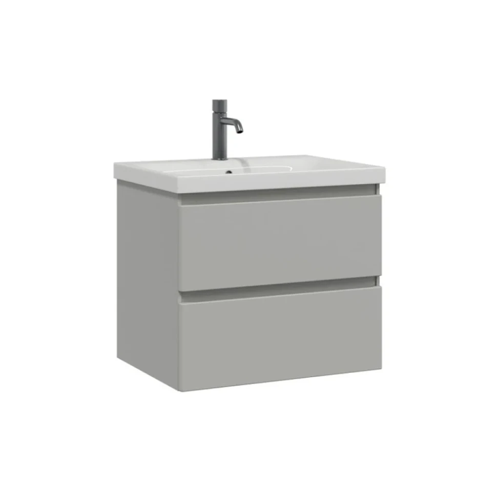 Мебель для ванной комнаты SanStar Riana 60 подвесная, grey, раковина Moduo 60