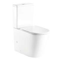 Унитаз-компакт напольный AZARIO Vetro AZ-2149- UQ глянцевый белый